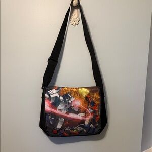 Retro Transformers Nerdy Backpack Messenger Bag